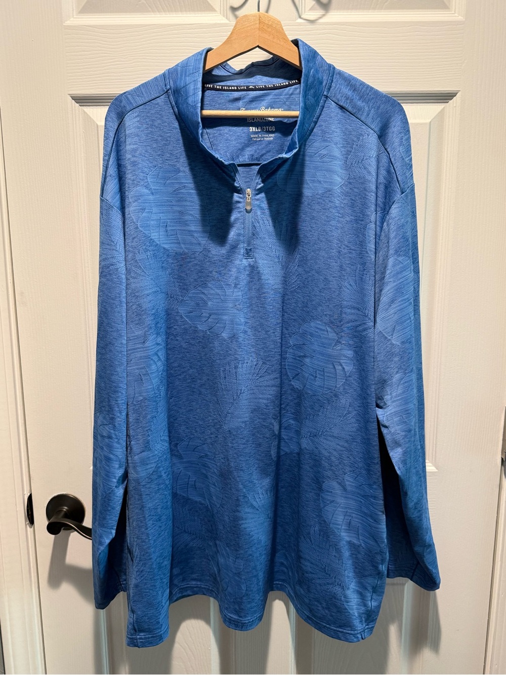 Tommy Bahama Blue IslandZone Quarter-Zip Pullover - Picture 2 of 3